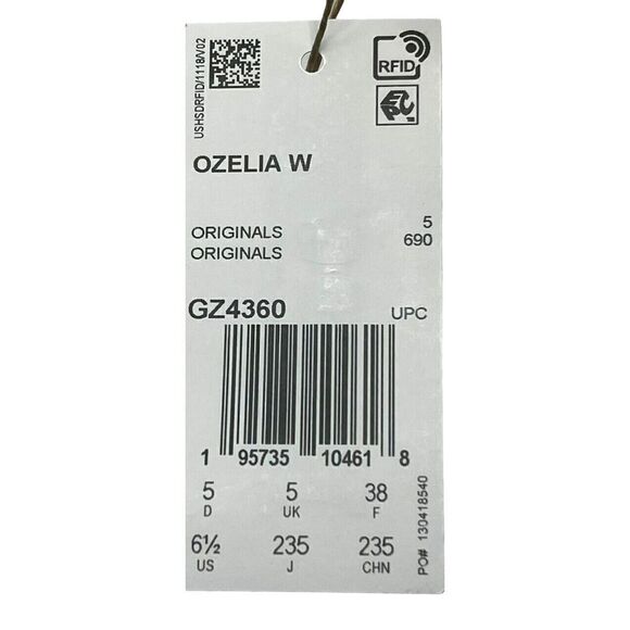 Adidas Womens Ozelia Running Shoes Multicolor GZ4360 Stripe Lace Up 6.5M New - Picture 10 of 12